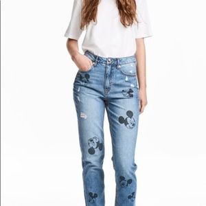 H&M Disney Mickey Mouse Jeans